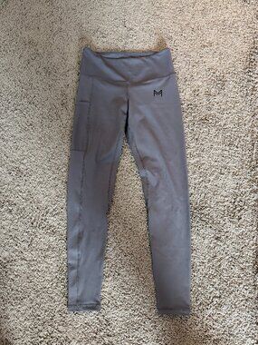 Melt Fit Athletic Leggings (Grey) Women's Small